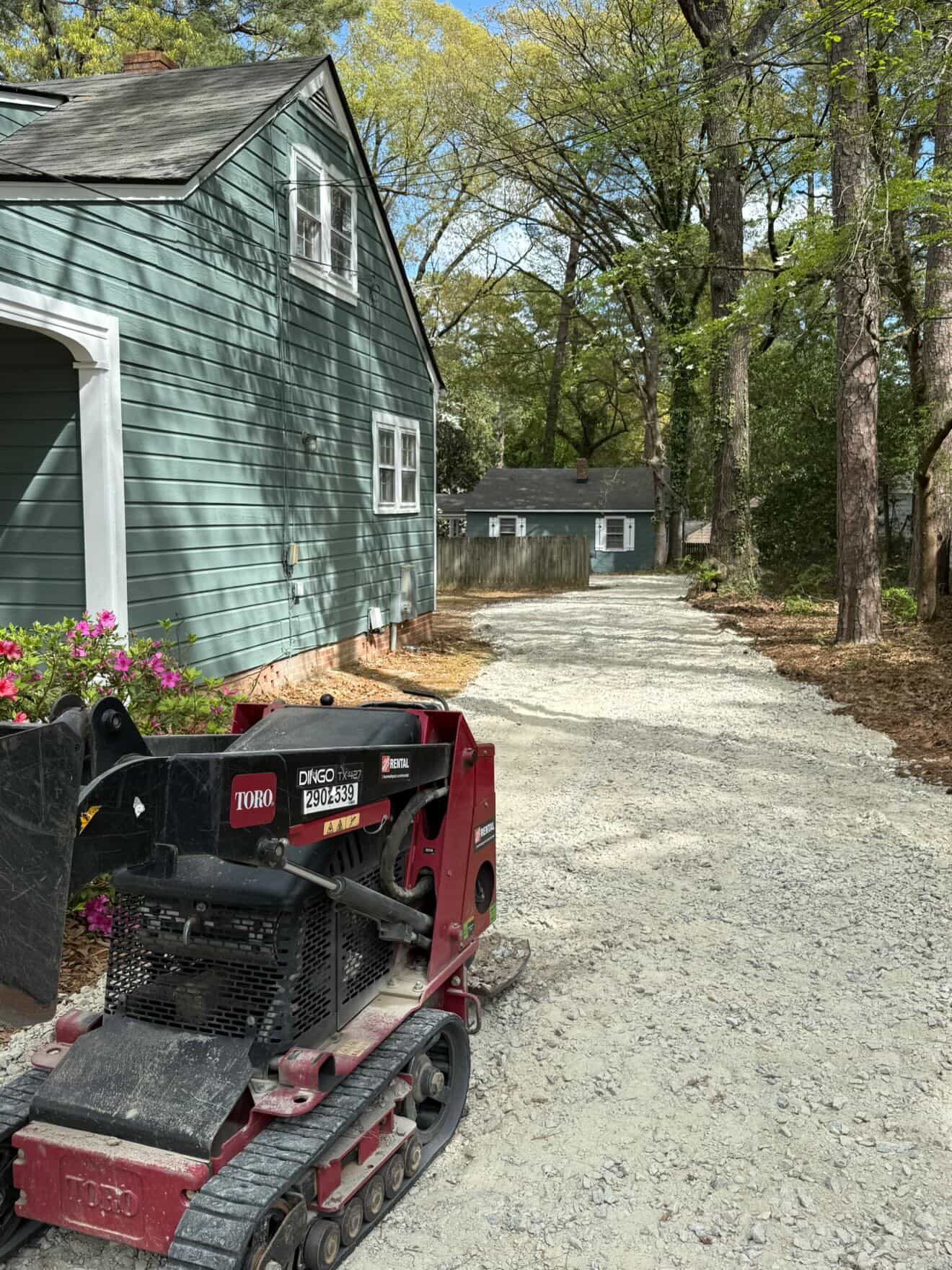 Fortis equipment on a completed commercial-capable exterior work site
